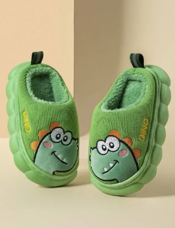 Papuci de Casa Shein Kids, verde Verde