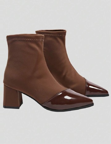 Botine SHEIN, maro