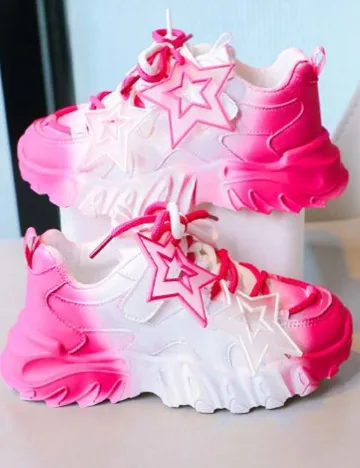 Adidasi Shein Kids, roz/alb