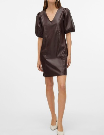 Rochie scurta Vero Moda, maro