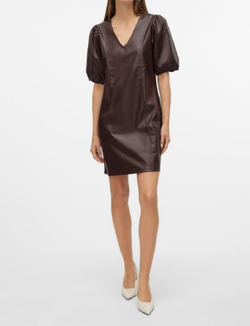 Rochie scurta Vero Moda, maro