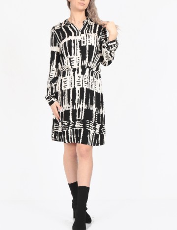 Rochie scurta Vero Moda, alb/negru