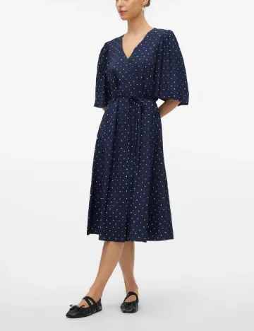 Rochie medie Vero Moda, bleumarin Albastru