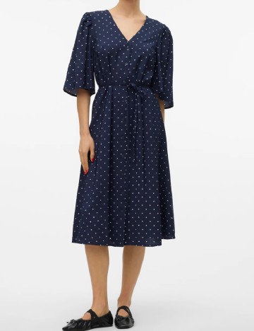 Rochie medie Vero Moda, bleumarin