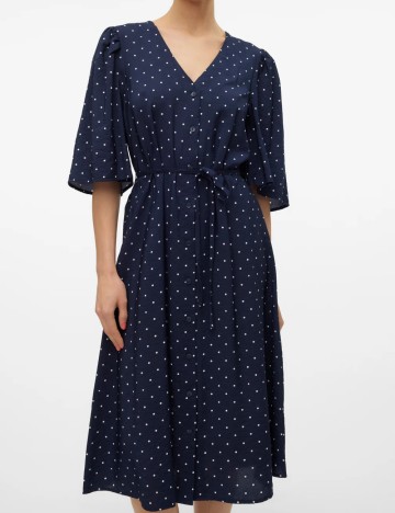 Rochie medie Vero Moda, bleumarin