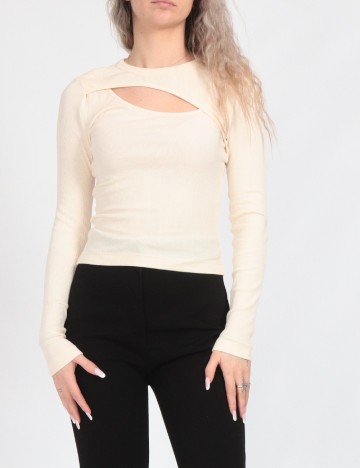 Bluza Vero Moda, crem