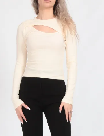 Bluza Vero Moda, crem Crem