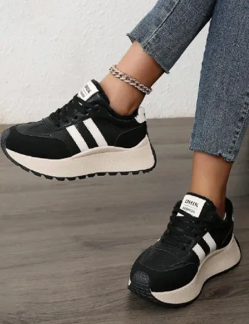 Adidasi SHEIN, negru Negru