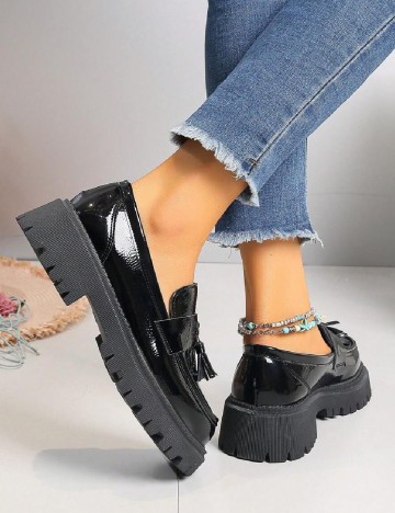 Mocasini SHEIN, negru