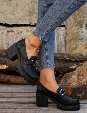 Mocasini SHEIN, negru