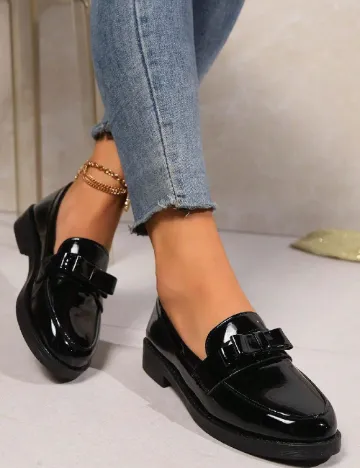 Mocasini SHEIN, negru Negru