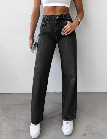 Blugi SHEIN, negru Negru