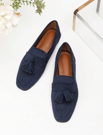 Mocasini SHEIN, bleumarin