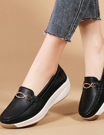 Mocasini SHEIN, negru