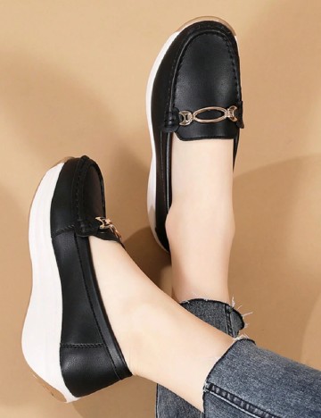 Mocasini SHEIN, negru