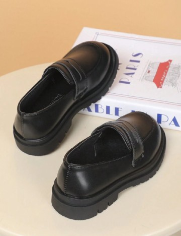 Mocasini Shein Kids, negru