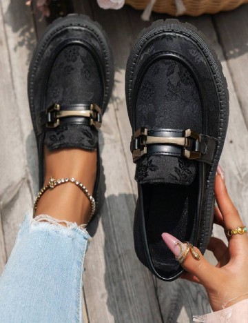 Mocasini SHEIN, negru