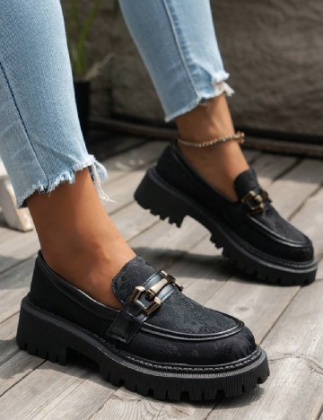 Mocasini SHEIN, negru