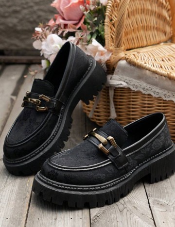 Mocasini SHEIN, negru