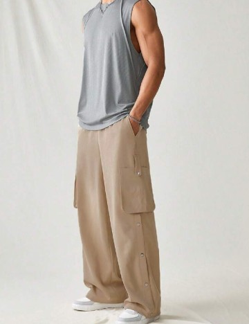 Pantaloni SHEIN, maro deschis