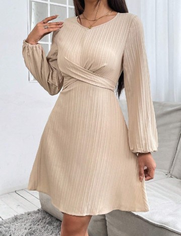 Rochie scurta SHEIN, crem