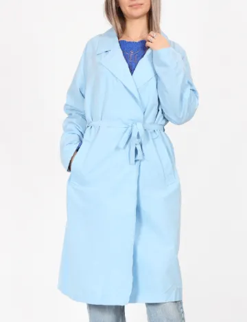 Trench Vero Moda, bleu Albastru