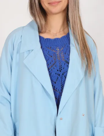 Trench Vero Moda, bleu Albastru