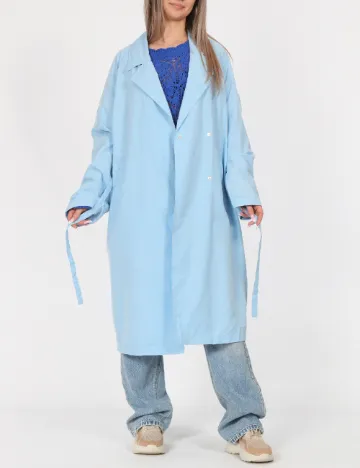 Trench Vero Moda, bleu Albastru