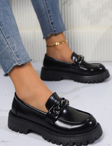 Mocasini SHEIN, negru