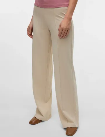 Pantaloni Vero Moda, bej Crem