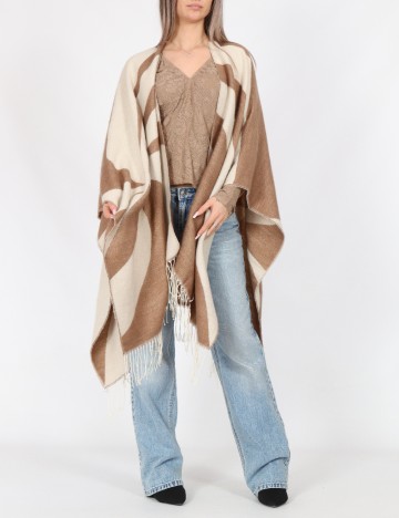 Poncho Vero Moda, crem