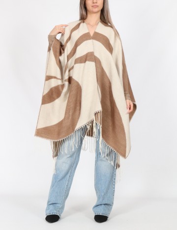 Poncho Vero Moda, crem