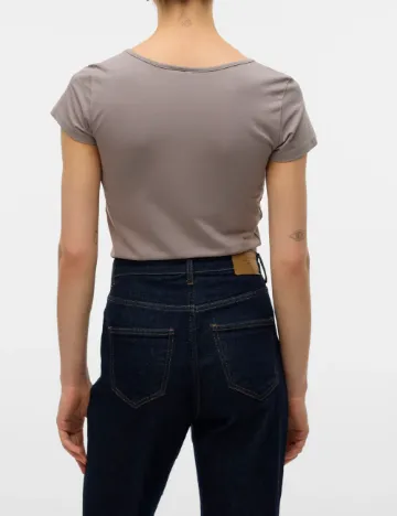 Set Tricouri 2 bucati Vero Moda, alb/gri