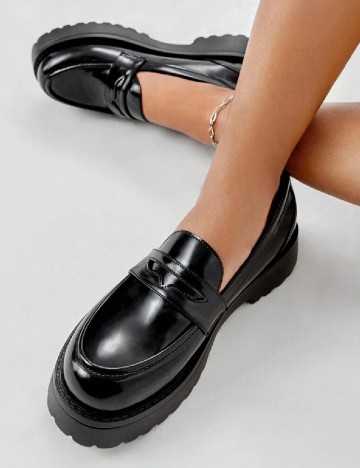 Mocasini Sugerpunk, negru