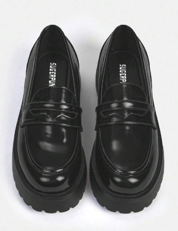 Mocasini Sugerpunk, negru