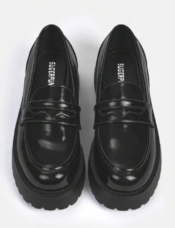 Mocasini Sugerpunk, negru Negru