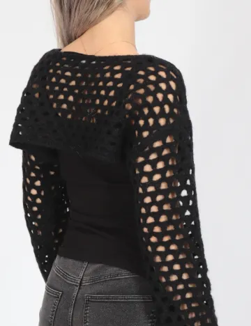 Top Vero Moda, negru Negru