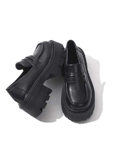 Mocasini SHEIN, negru Negru