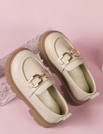 Mocasini Shein Kids, crem