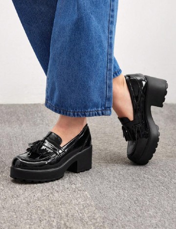 Mocasini SHEIN, negru