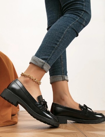 Mocasini SHEIN, negru