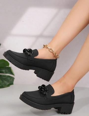 Mocasini SHEIN, negru