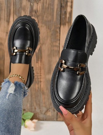 Mocasini SHEIN, negru