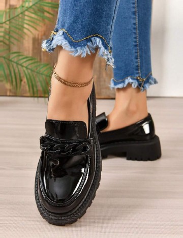 Mocasini SHEIN, negru