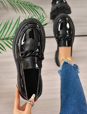 Mocasini SHEIN, negru