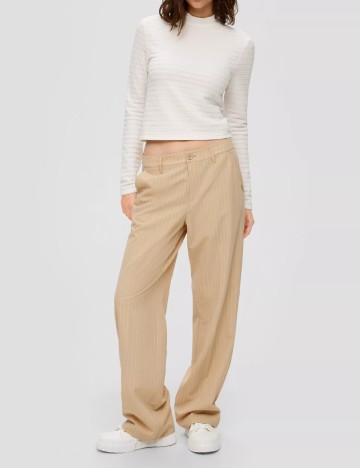 Pantaloni Q/S, crem