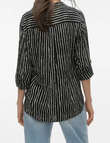 Camasa Vero Moda, alb/negru