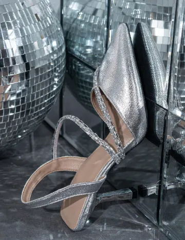 Pantofi SHEIN, argintiu