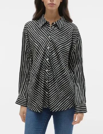 Camasa Vero Moda, negru Negru