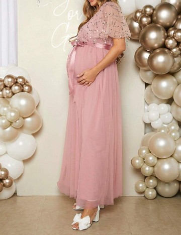 Rochie lunga SHEIN Maternity, roz